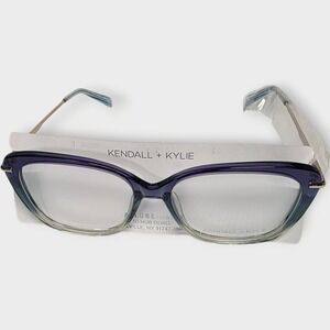 Kendall + Kylie Everly KK0203 519 Lilac Eyeglasses 57-16-140 Purple Blue Gradien